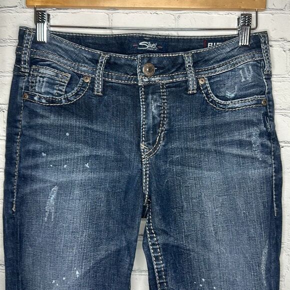 Silver Jeans Co. Suki Mid Super Skinny Jeans size 29x31 Fluid Denim - Picture 2 of 10